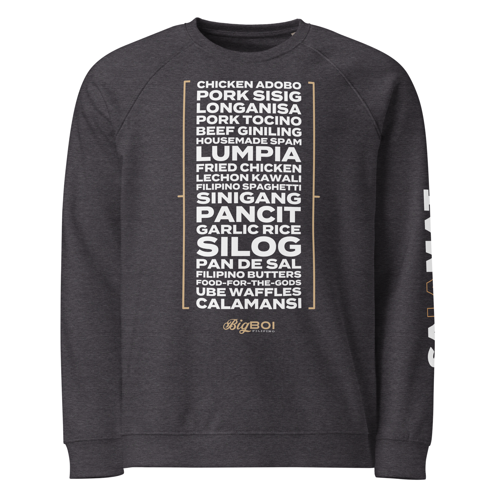 Unisex Dishes Sweatshirt – Big Boi | Filipino Comfort Food